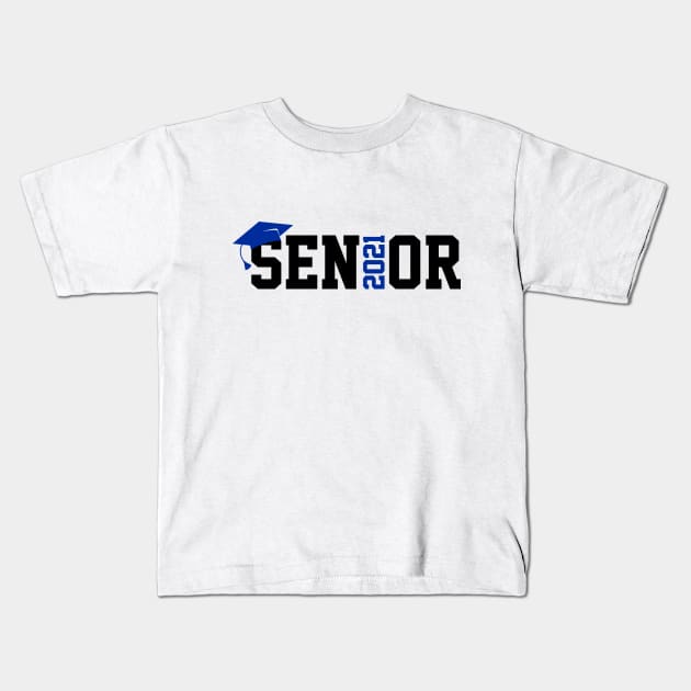 Senior 2021 T-Shirt Kids T-Shirt by Hobbybox